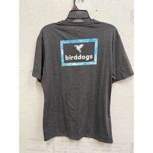 Birddogs Men's Graphic Print Breathable T-Shirt Size XL Gray Heather Stretch